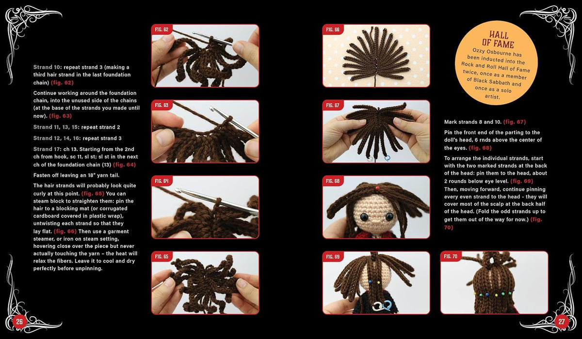 Unofficial Ozzy Osbourne Book & Crochet Kit