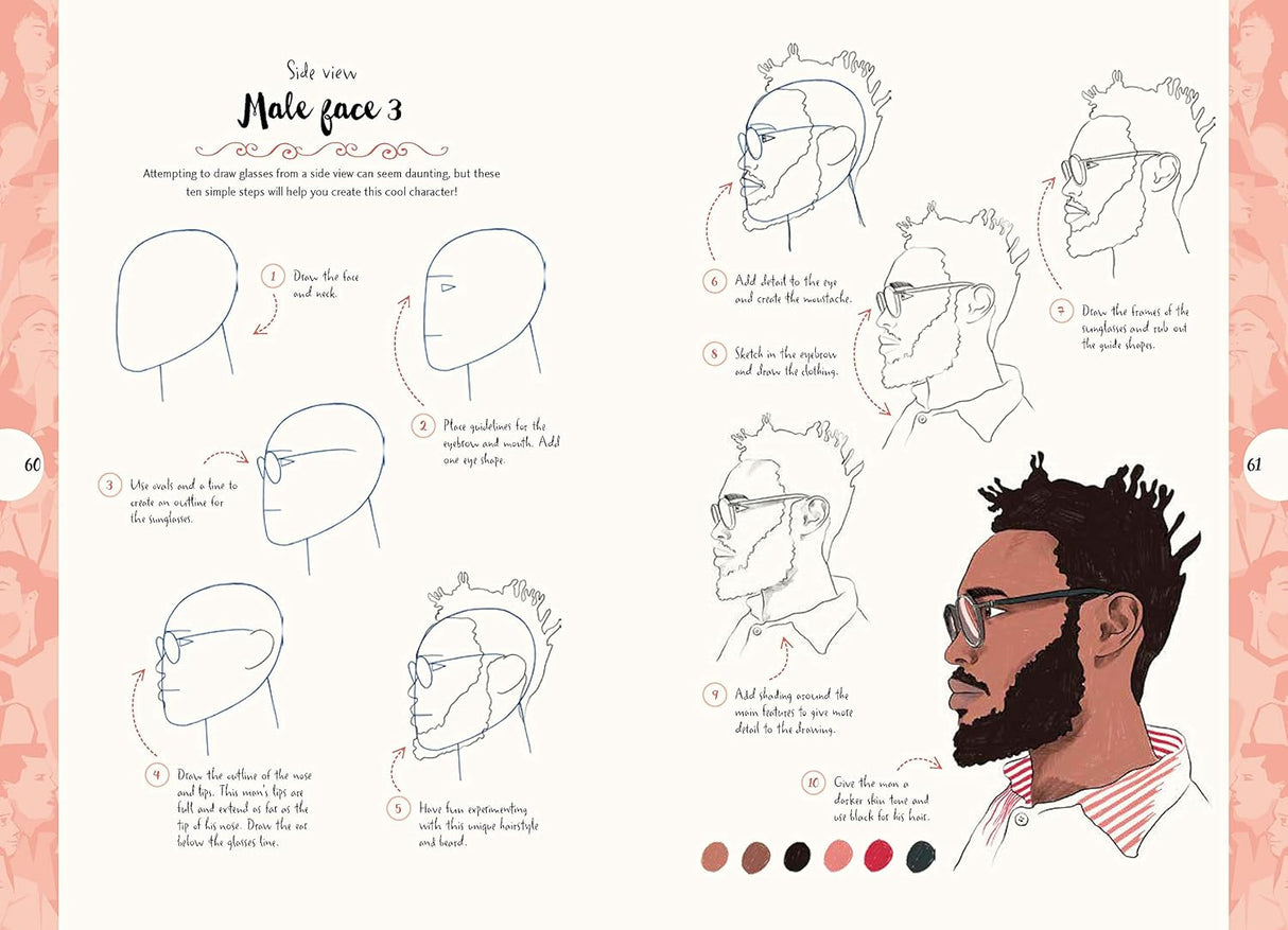 10 Step Drawing: People Book