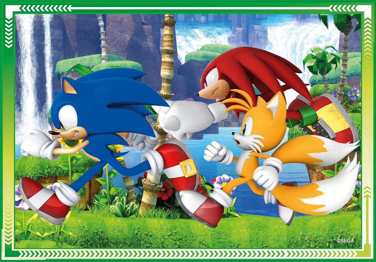 Children's Sonic the Hedgehog Clementoni Jigsaw Puzzles 4 in 1