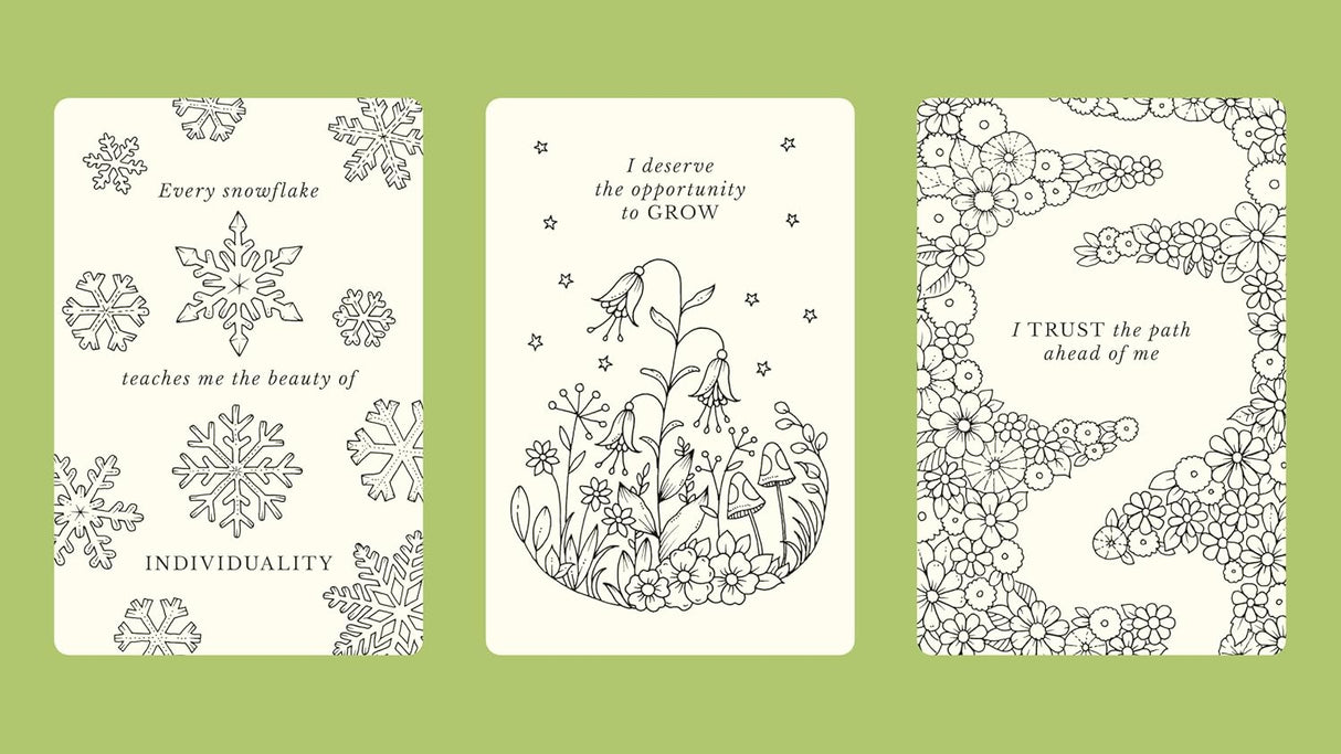 Johanna Basford's Notes from Nature: 30 Affirmation Cards to Colour