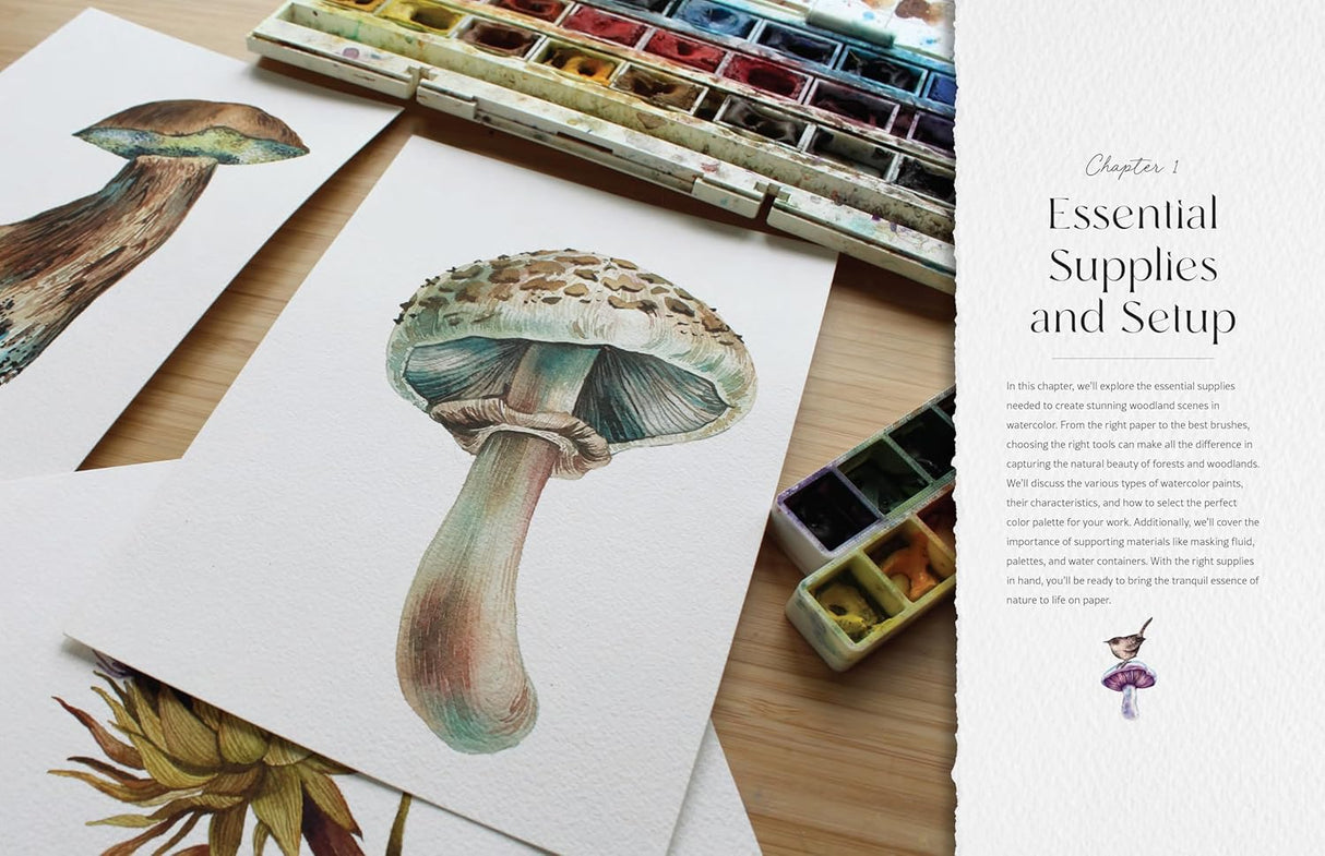 Painting Woodland Watercolors Book