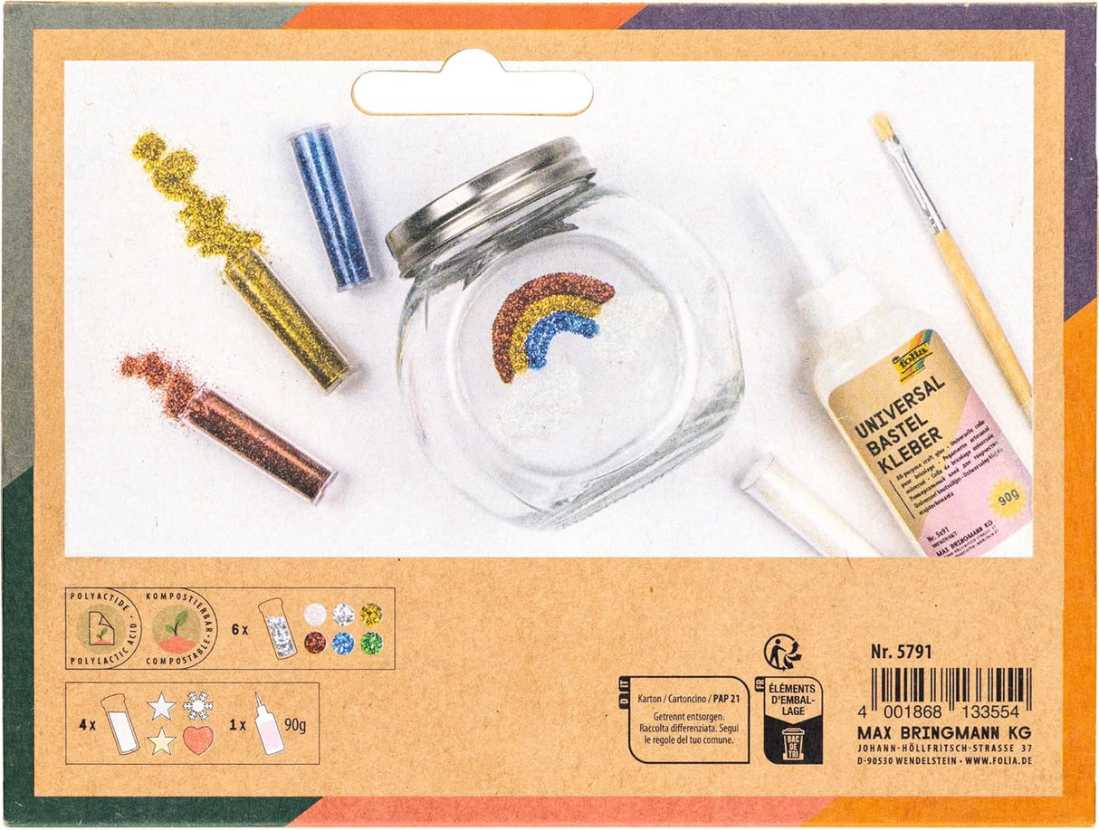 BIO Glitter & Sequins Set - Rainbow (11 Pieces)