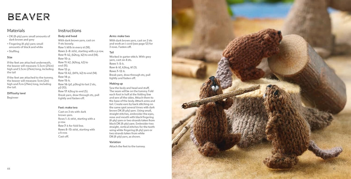 Knit a Mini Woodland Book