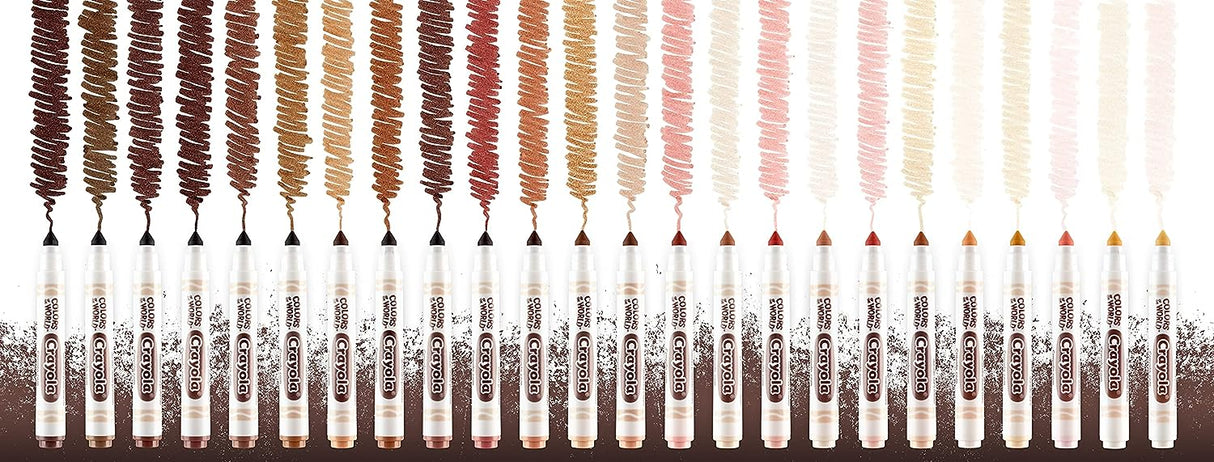 Crayola Colours Of The World 24 Skintone Markers