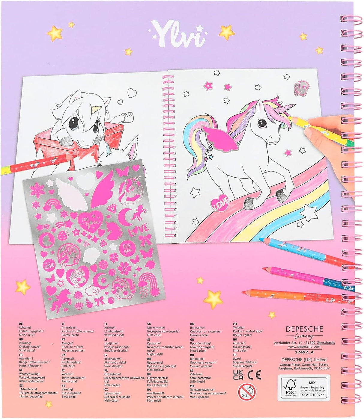Ylvi & the Minimoomis Naya's Unicorn Colouring Book