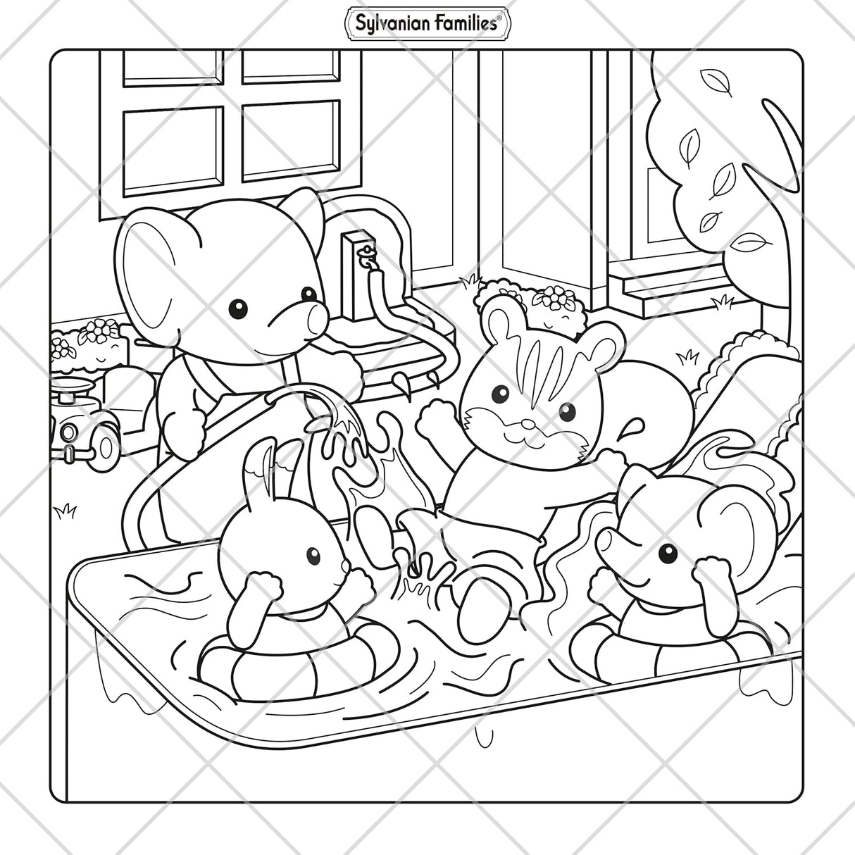 Sylvanian Families Cosy Adventures Colouring Book