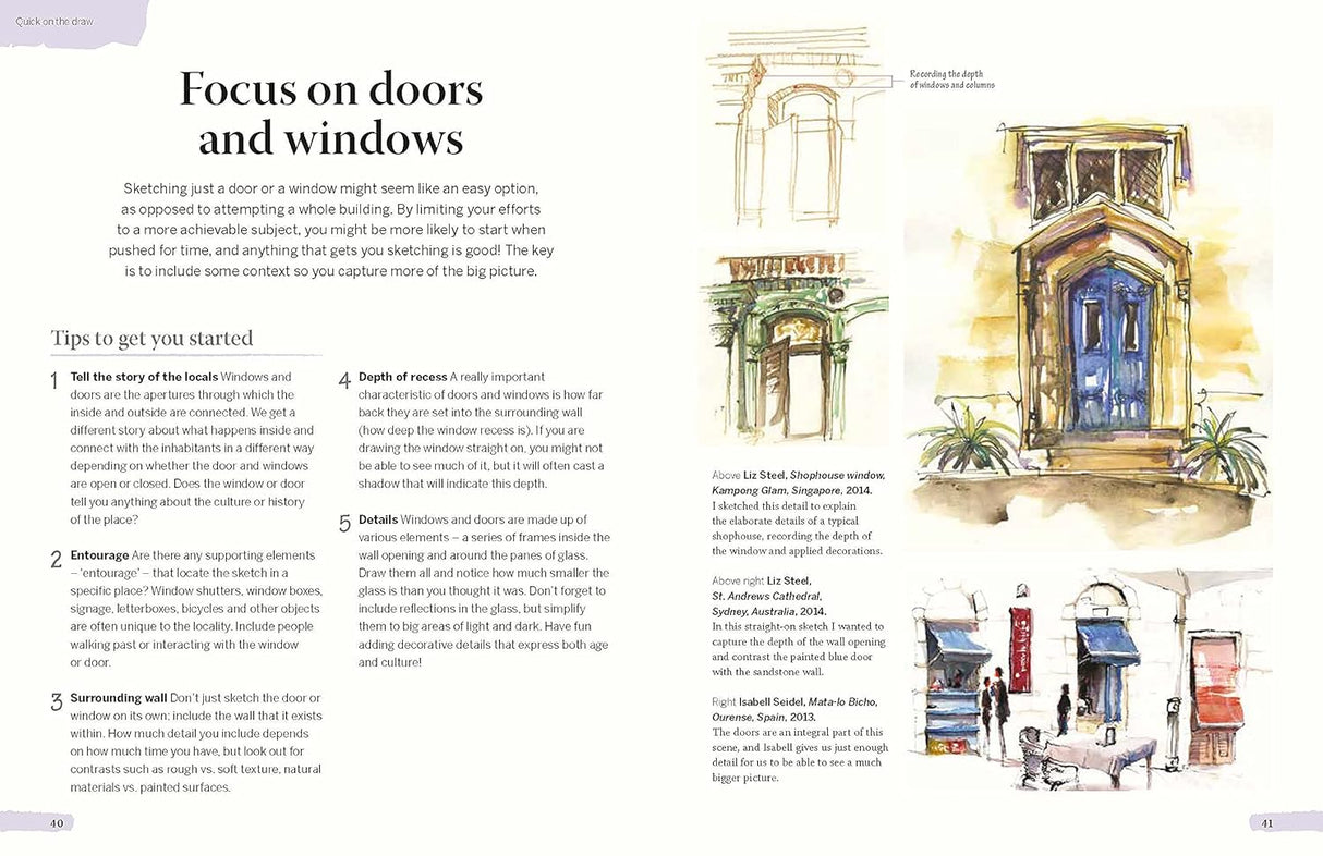 5-Minutes Sketching: Architecture Book by Liz Steel