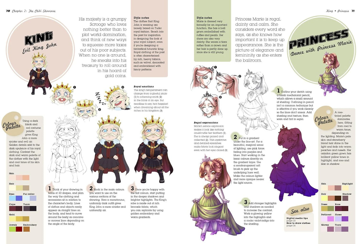 Super Cute Manga Chibis to Draw and Paint Book