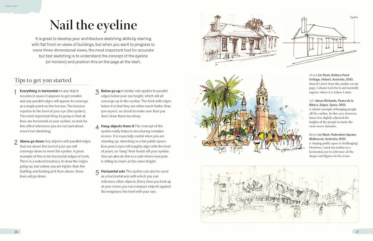 5-Minutes Sketching: Architecture Book by Liz Steel