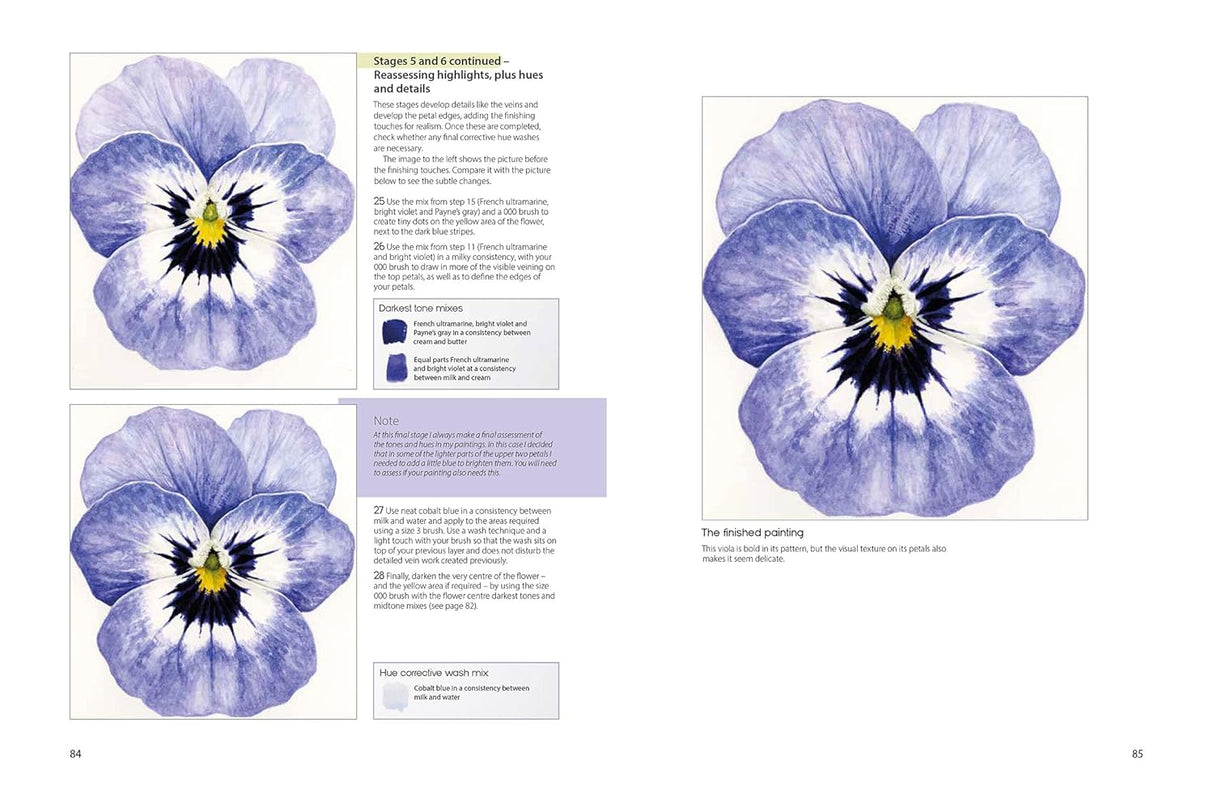 The Modern Flower Painter in Watercolours Book