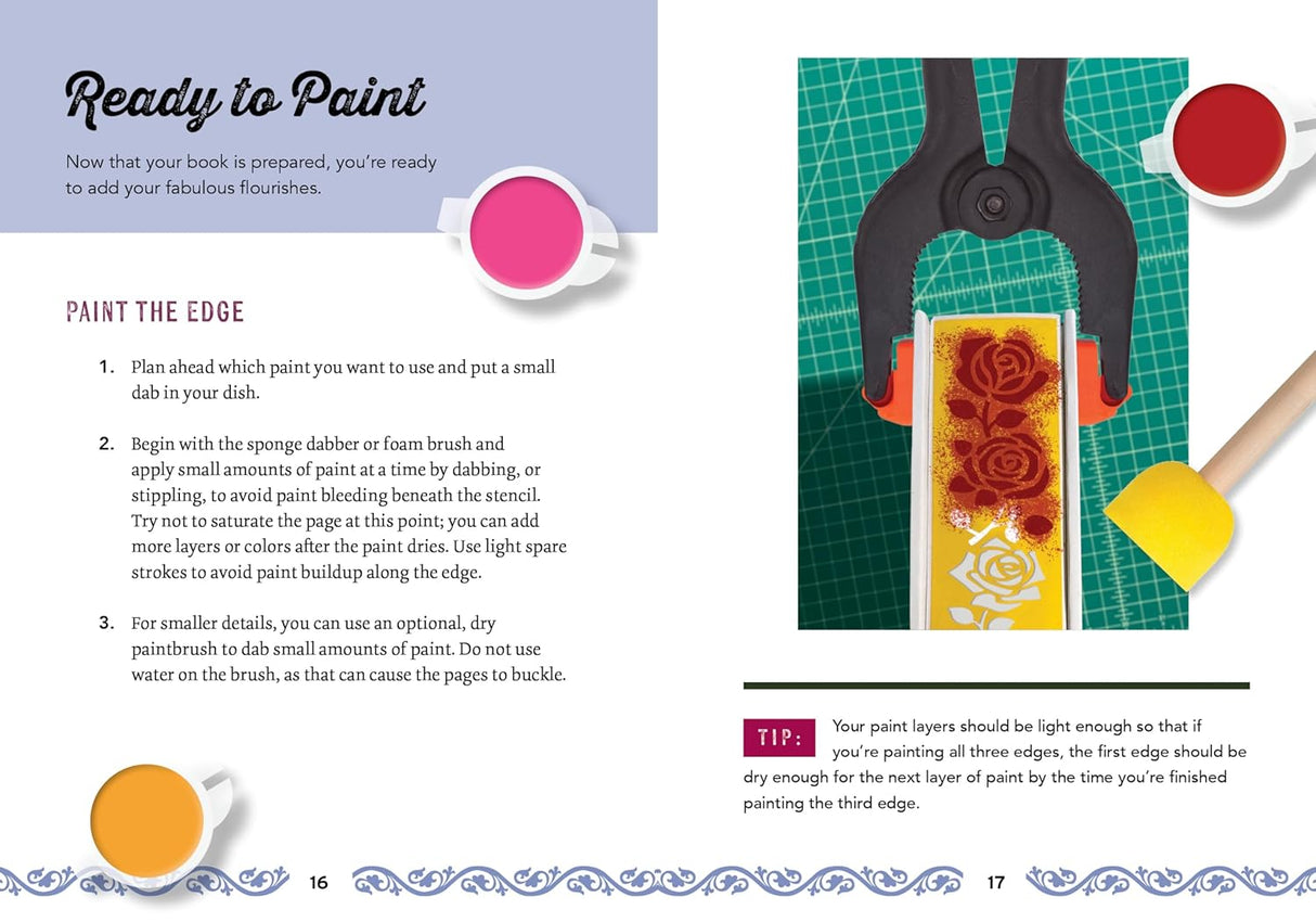 Stencilled Book Edges Kit