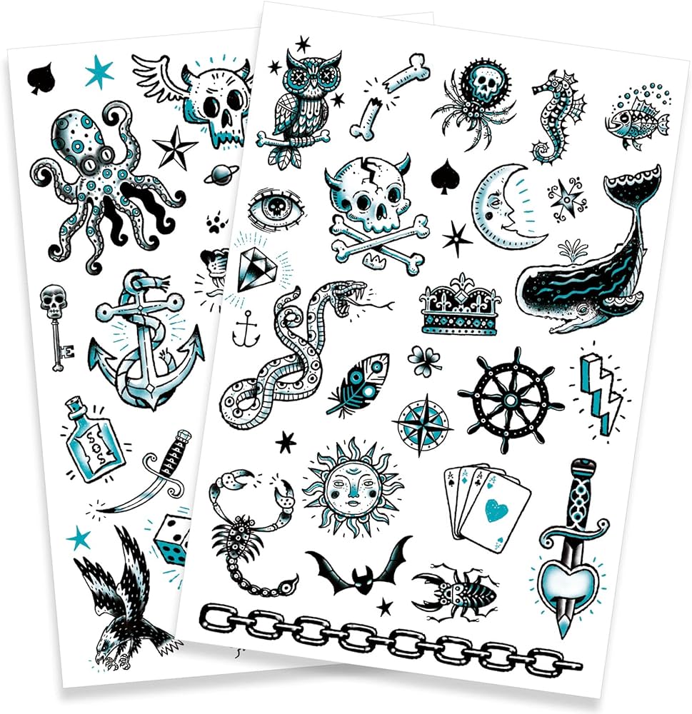 Djeco Kids Temporary Tattoos - Dark Side