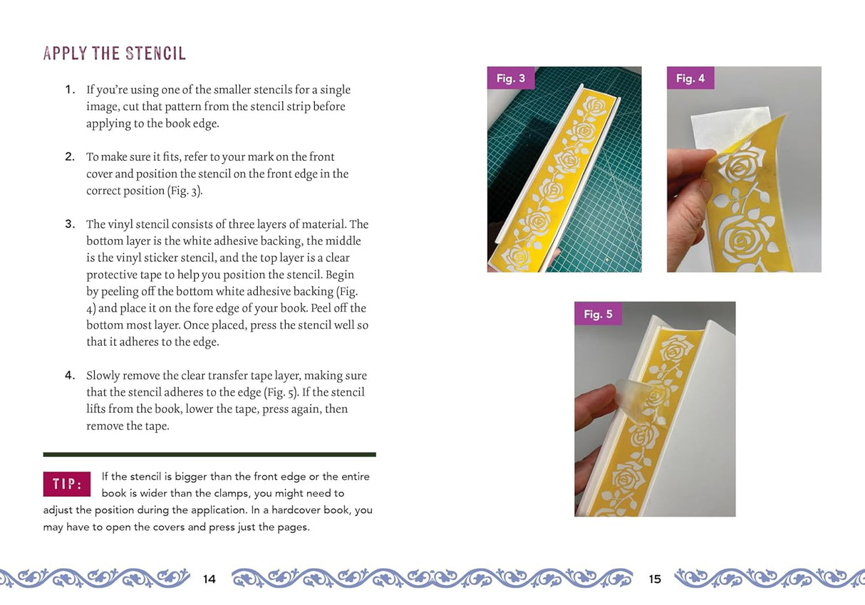 Stencilled Book Edges Kit