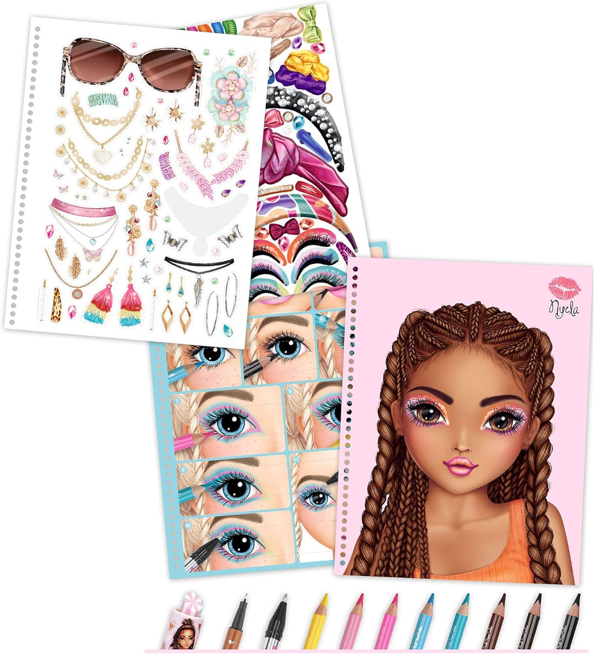 TOPModel Make-Up Colouring Book