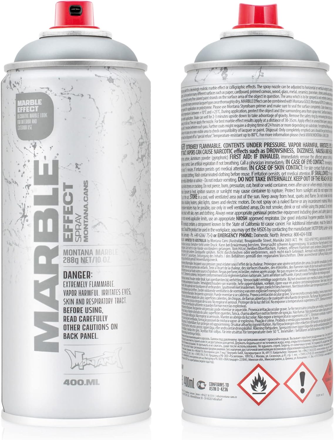 Montana Marble EFFECT Spray Paint - Silver (EMSILVER)