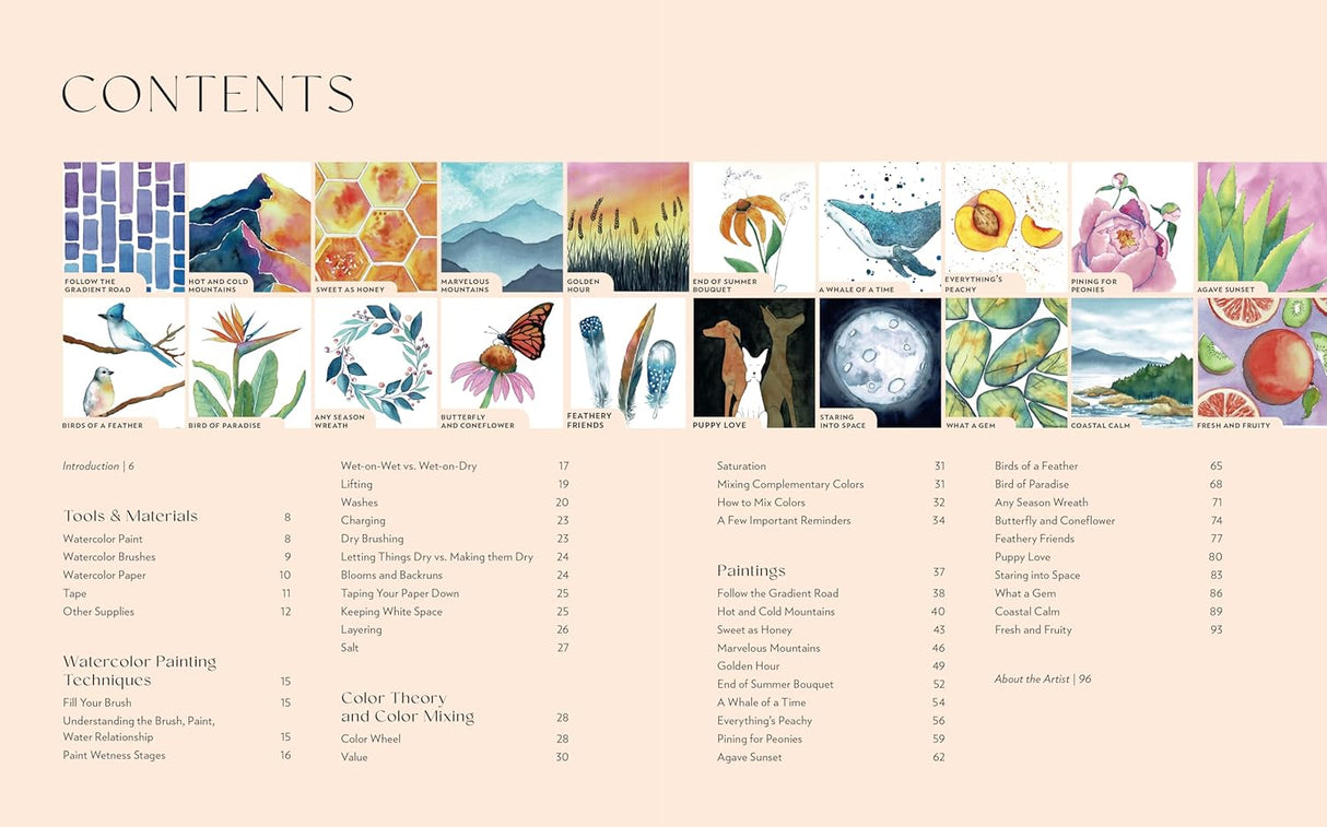 Learn to Watercolor Book