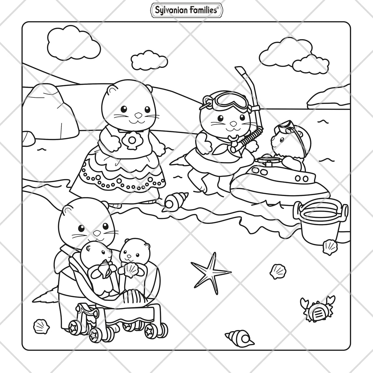 Sylvanian Families Cosy Adventures Colouring Book