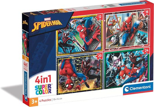 4 In 1 Spiderman Jigsaw Puzzles Clementoni