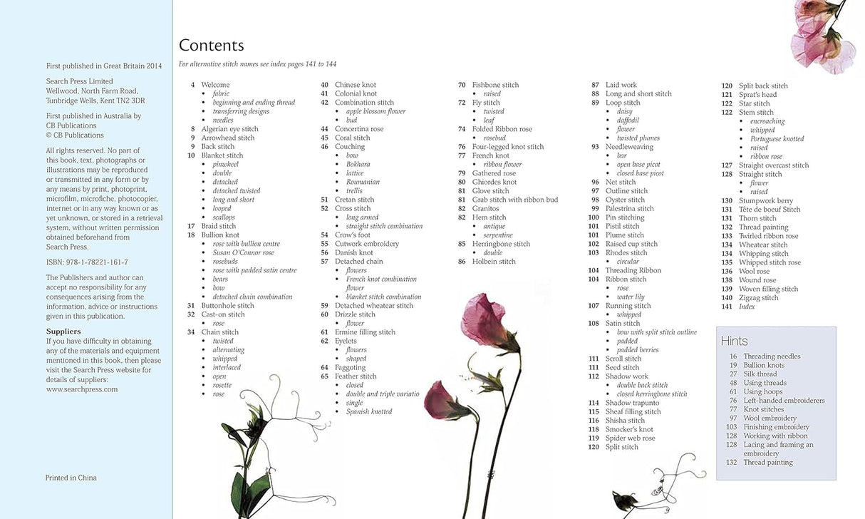 A-Z of Embroidery Stitches Book