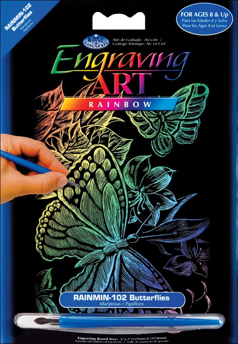 Rainbow Engraving Art Set - Butterflies
