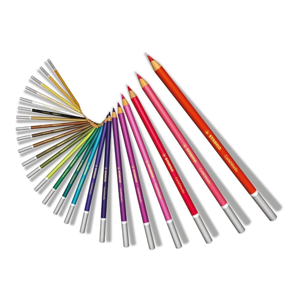 STABILO CarbOthello Pastel Pencils - Assorted Colours (Tin of 12)