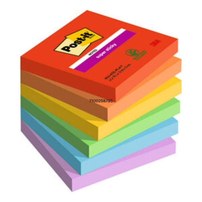 Post-it Super Sticky Notes 76x61 - Playful Colours