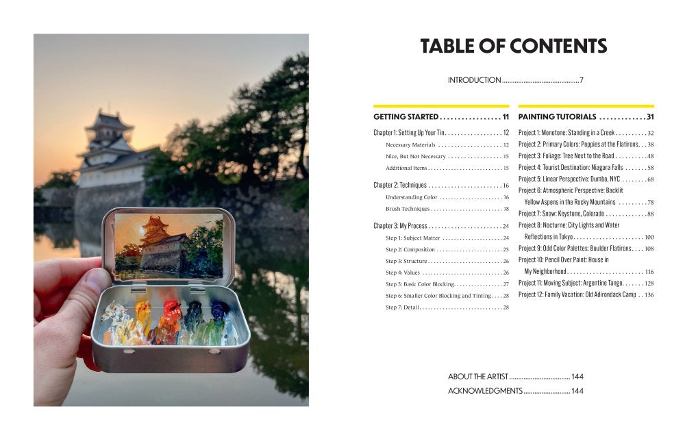 Mini Plein Air Painting Book