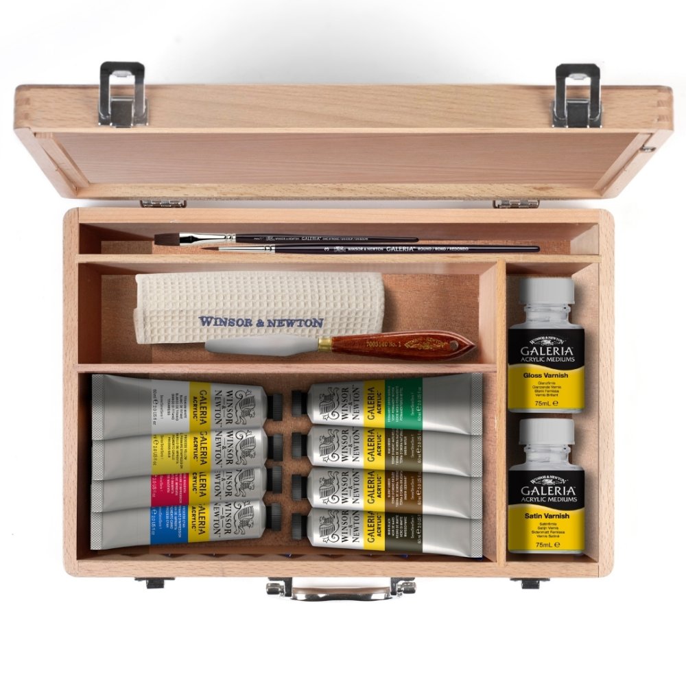 Winsor & Newton Galeria Acrylic Wooden Set