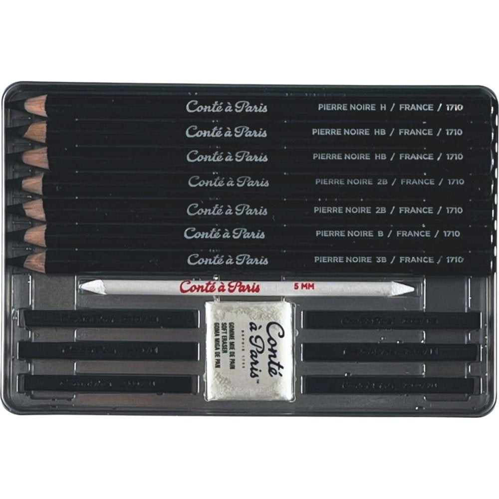 Conte Pierre Noire Tin Set