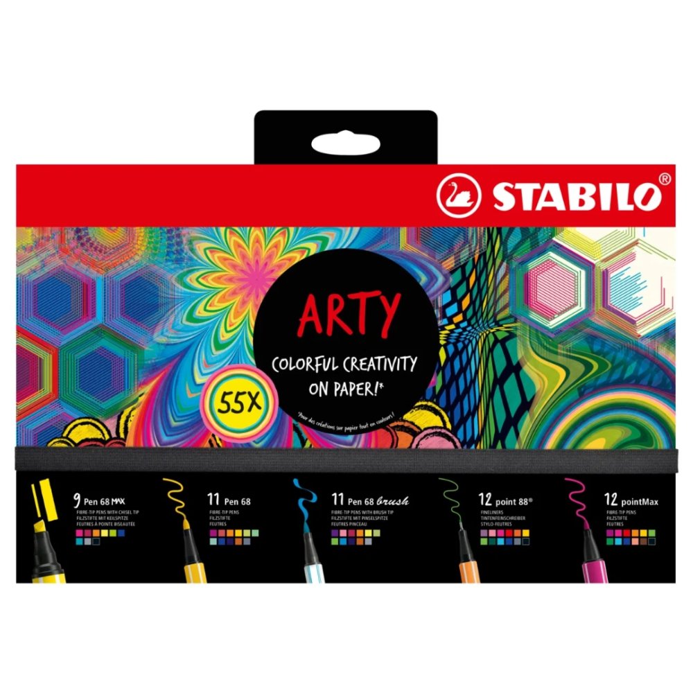 STABILO Arty Pens - Creative Set (Pack of 55)
