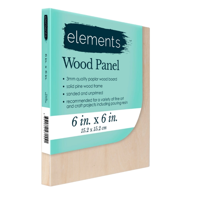 Elements Wooden Panel - 6x6 Inches