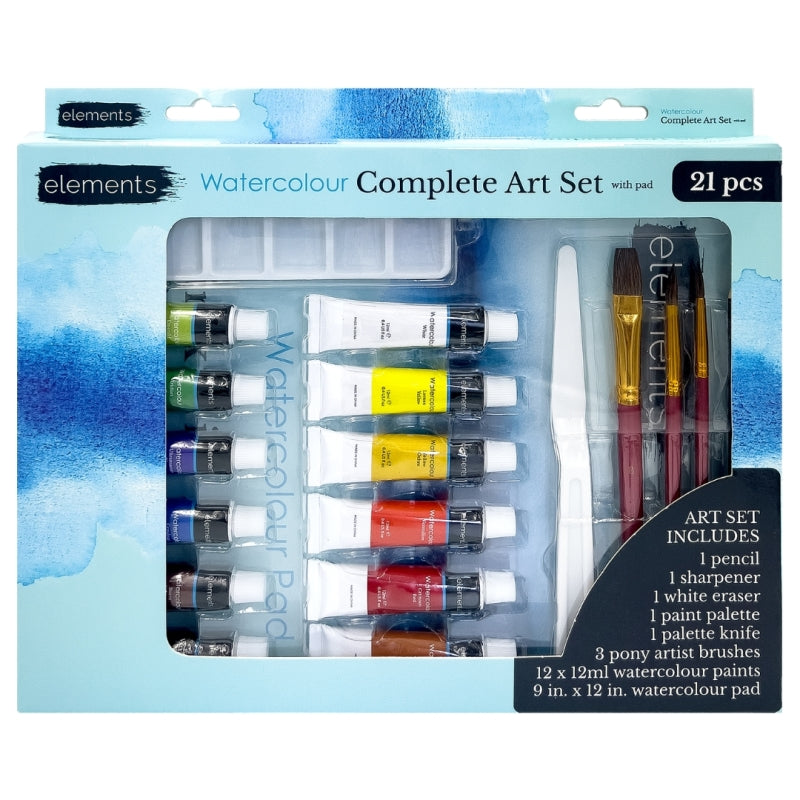 Elements Watercolour Complete Art Set with Pad