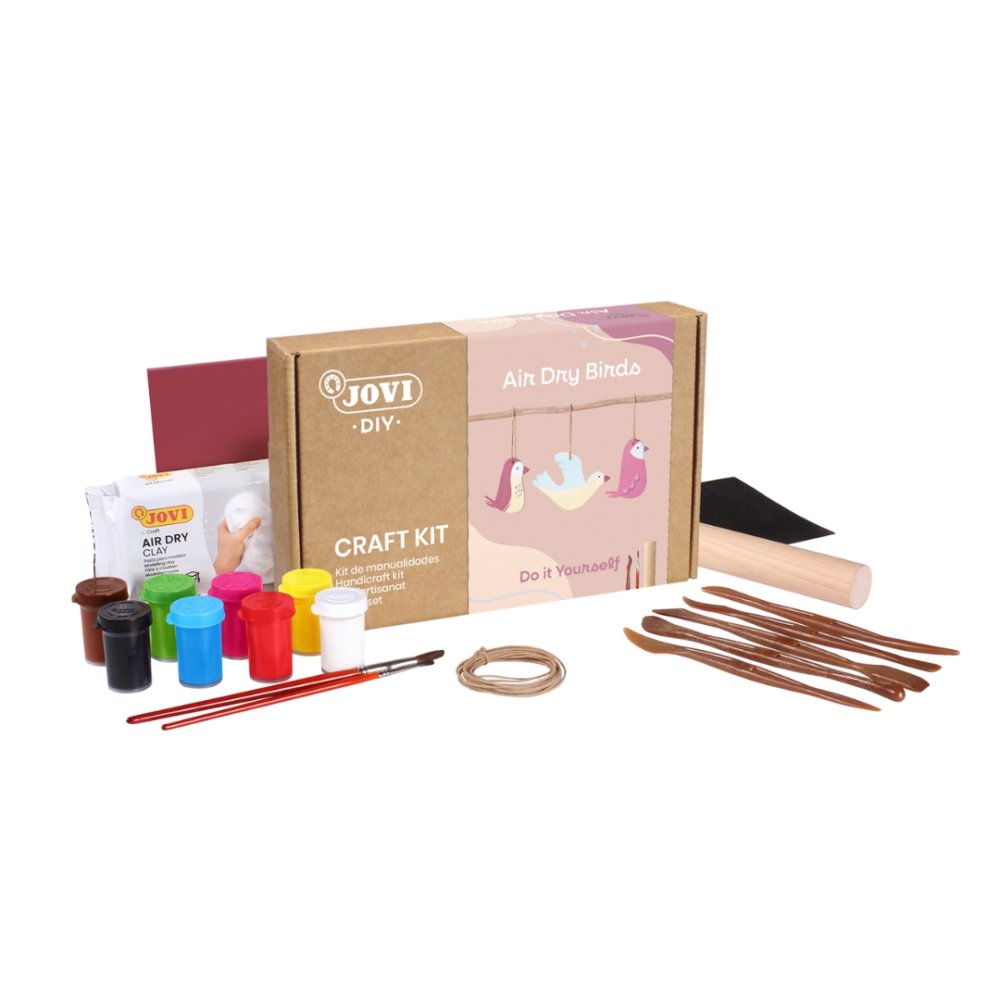 JOVI DIY Craft Kit - Air Dry Clay Birds