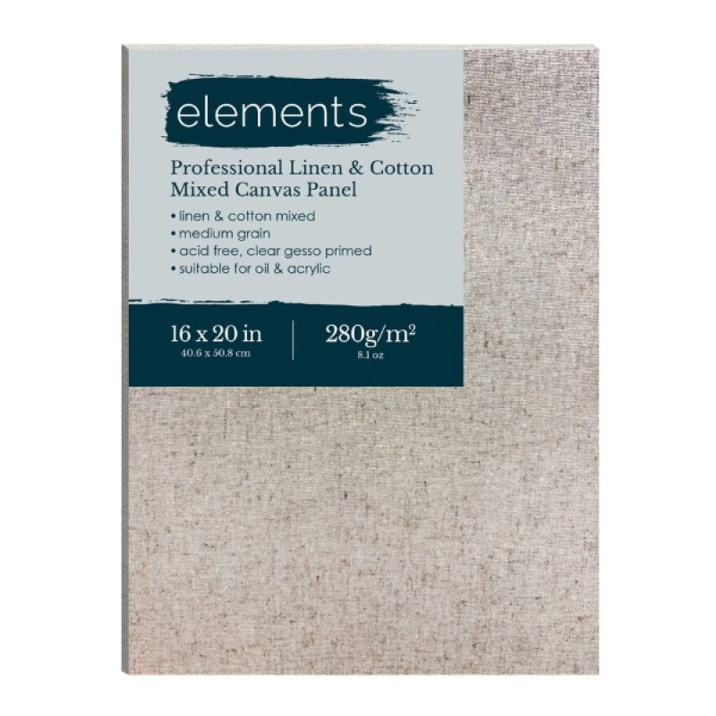 Elements Cotton/Linen Canvas Board - 16x20 Inch