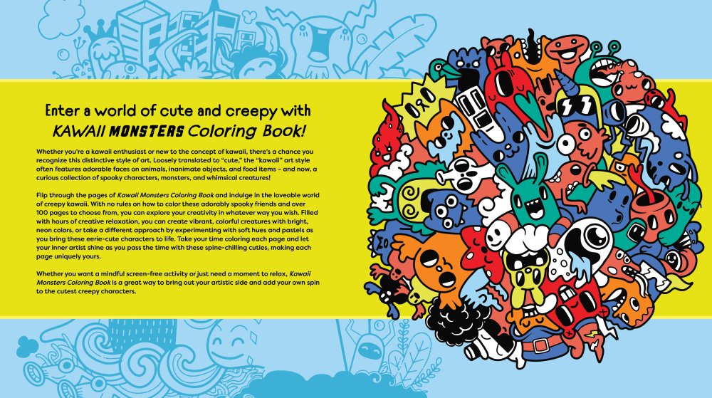 Kawaii Monsters Colouring Book