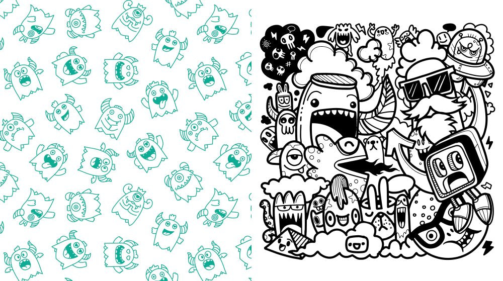Kawaii Monsters Colouring Book