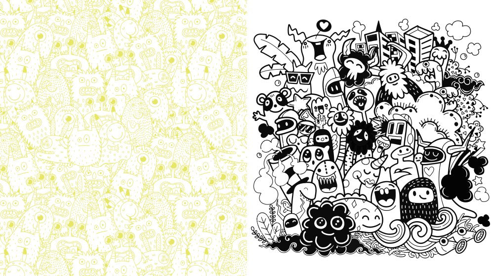 Kawaii Monsters Colouring Book