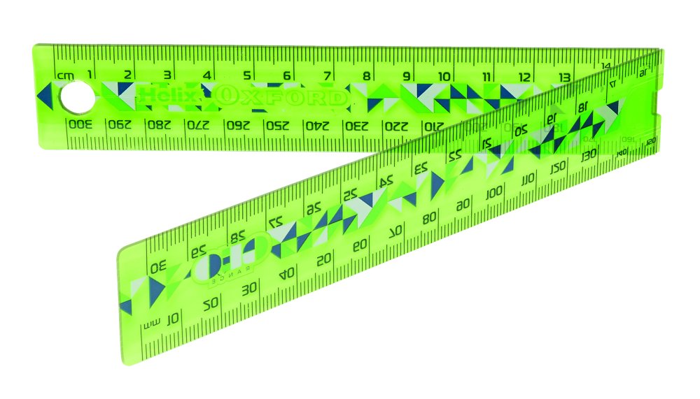 Oxford Geo Folding Ruler - Green