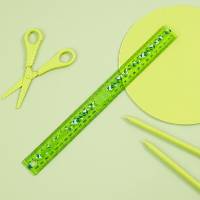 Oxford Geo Folding Ruler - Green