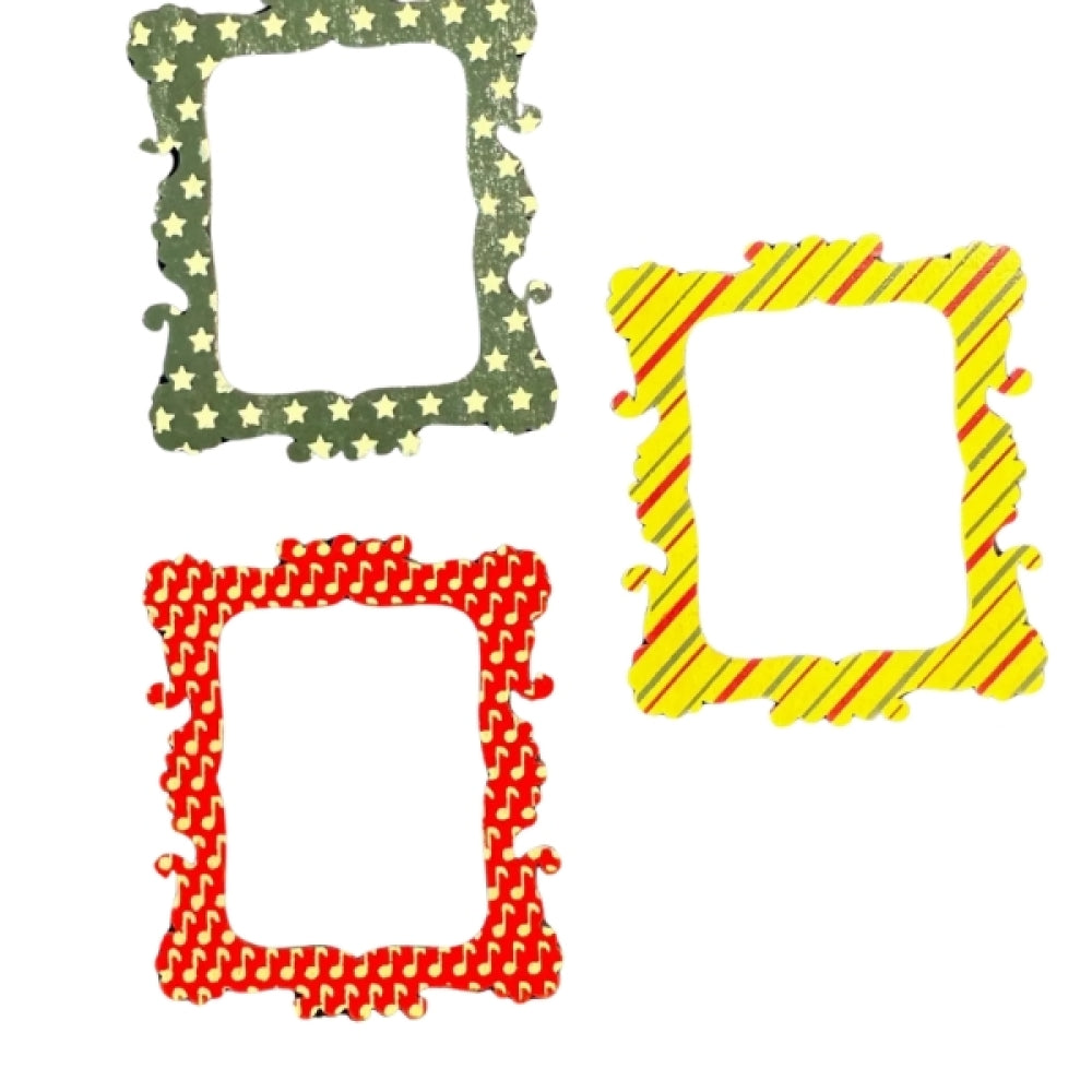Dovecraft Wooden Frame - Little Red Robin & Friends (12 Pcs)