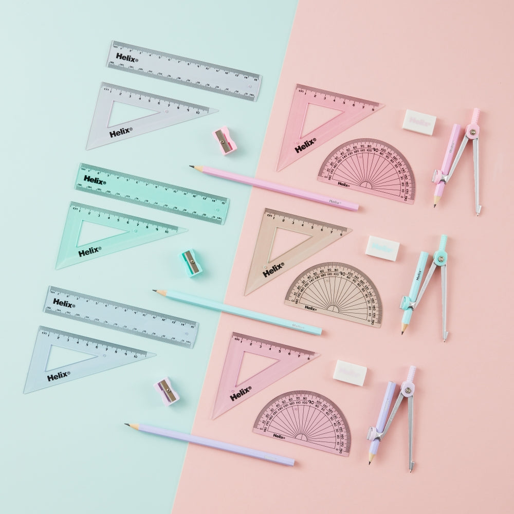 Helix Cool Curves Maths Set - Pastel Colours