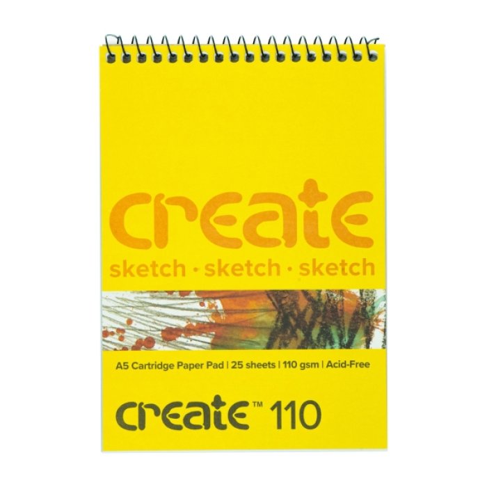 Create Cartridge Spiral A5 110Gsm (25 Pages)