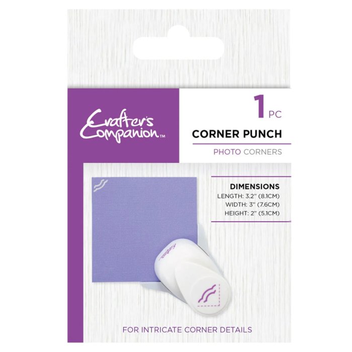Crafters Companion Corner Punch - Photo Corners
