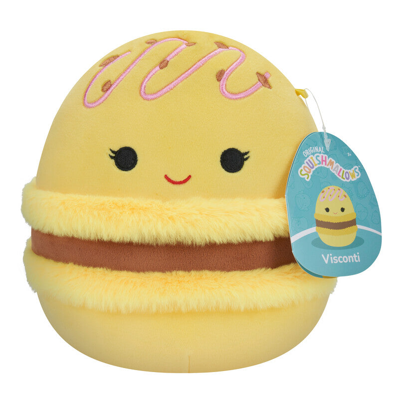 Squishmallow 7.5 Inch Lemon And Chocolate Macaron