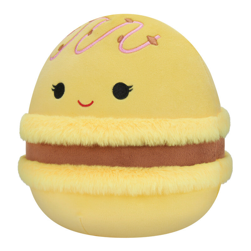 Squishmallow 7.5 Inch Lemon And Chocolate Macaron