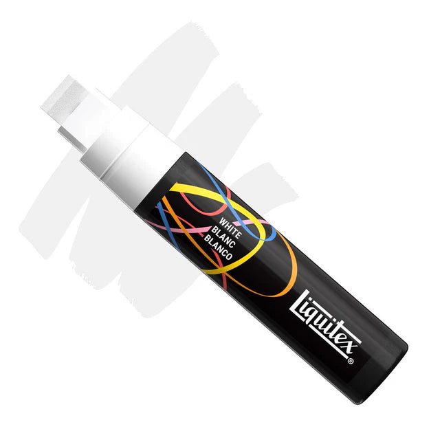 Liquitex paint tube with colorful design on a white background