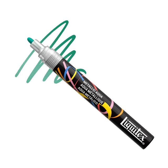 Liquitex Marker 2mm - Metallic Aqua