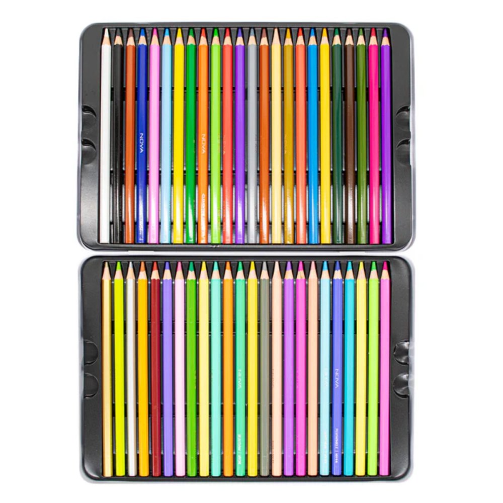 NOVA Premium Colouring Pencils (48 Pieces)