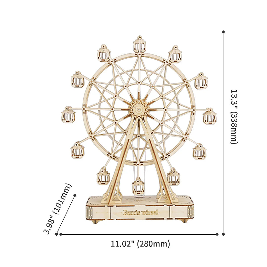 Rolife Ferris Wheel 3D Wooden Puzzle Music Box