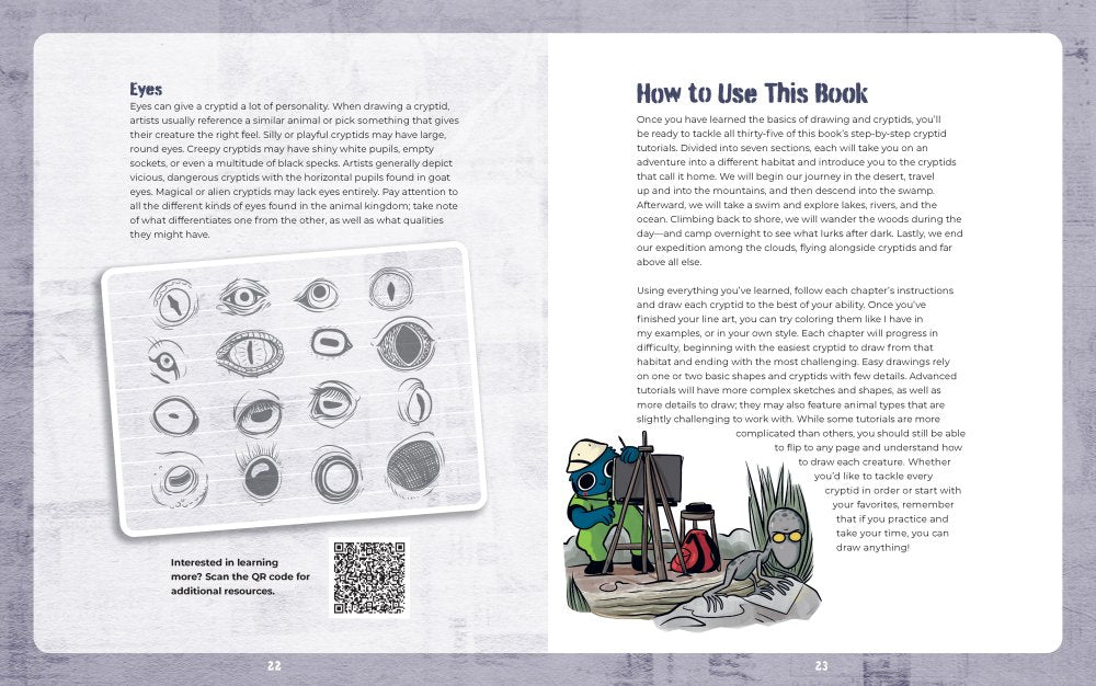 Learn to Draw Cryptid Creatures Book